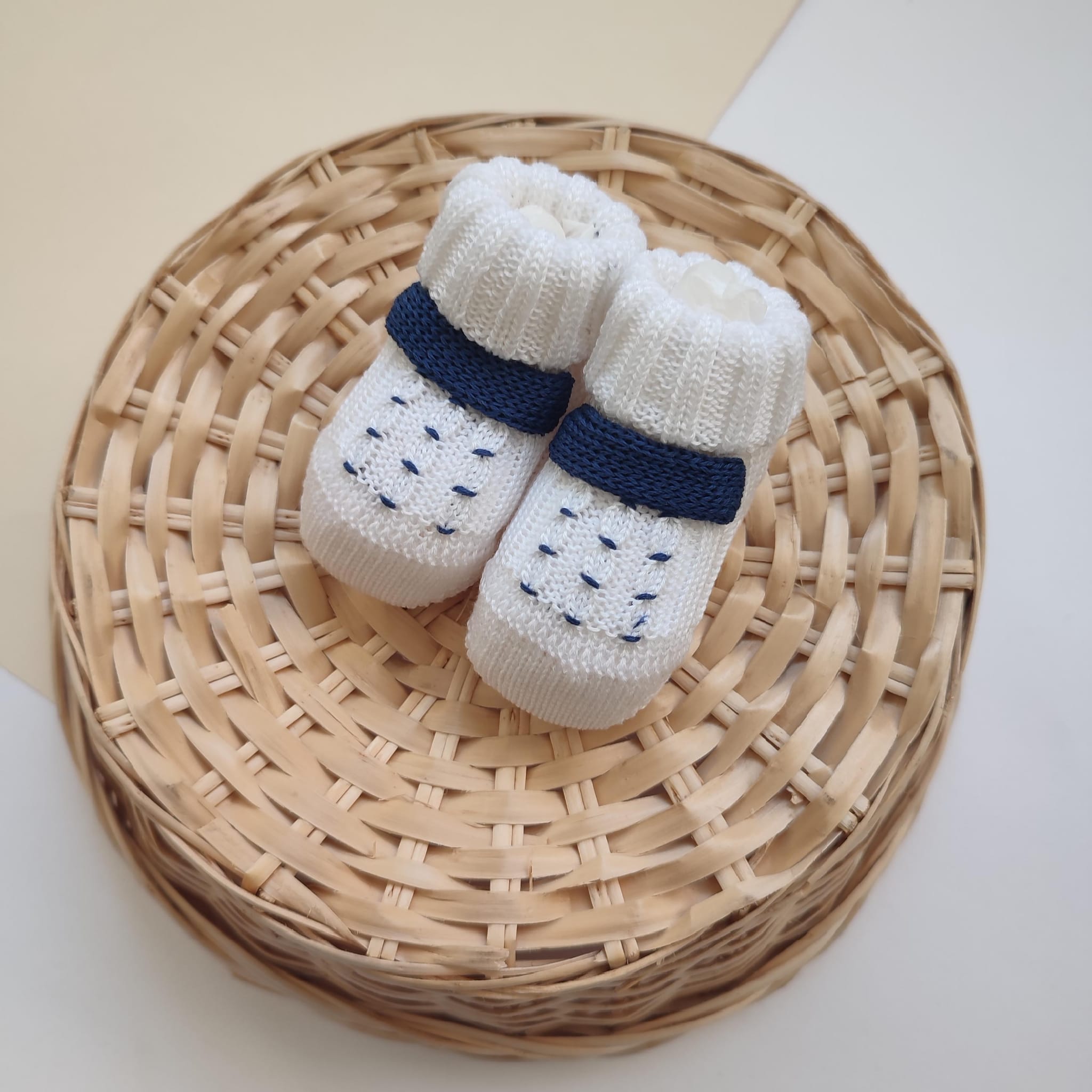 Scarpette bianco bluette